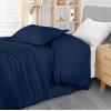 imageUtopia Bedding Duvet Cover Queen Size  1 Duvet Cover with 2 Pillow Shams 3 Pieces Comforter Cover with Zipper Closure  Ultra Soft Brushed Microfiber 90 X 90 Inches Queen Quatrefoil AquaSeer Sucker Navy