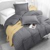 imageUtopia Bedding Duvet Cover Queen Size  1 Duvet Cover with 2 Pillow Shams 3 Pieces Comforter Cover with Zipper Closure  Ultra Soft Brushed Microfiber 90 X 90 Inches Queen Quatrefoil AquaSeer Sucker Grey