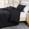 imageUtopia Bedding Duvet Cover Queen Size  1 Duvet Cover with 2 Pillow Shams 3 Pieces Comforter Cover with Zipper Closure  Ultra Soft Brushed Microfiber 90 X 90 Inches Queen Quatrefoil AquaSeer Sucker Black