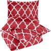 imageUtopia Bedding Duvet Cover Queen Size  1 Duvet Cover with 2 Pillow Shams 3 Pieces Comforter Cover with Zipper Closure  Ultra Soft Brushed Microfiber 90 X 90 Inches Queen Quatrefoil AquaQuarterfoil Burgundy