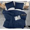 imageUtopia Bedding Duvet Cover Queen Size  1 Duvet Cover with 2 Pillow Shams 3 Pieces Comforter Cover with Zipper Closure  Ultra Soft Brushed Microfiber 90 X 90 Inches Queen Quatrefoil AquaSeer Sucker Navy
