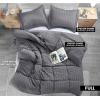 imageUtopia Bedding Duvet Cover Queen Size  1 Duvet Cover with 2 Pillow Shams 3 Pieces Comforter Cover with Zipper Closure  Ultra Soft Brushed Microfiber 90 X 90 Inches Queen Quatrefoil AquaSeer Sucker Grey
