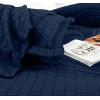 imageUtopia Bedding Duvet Cover Queen Size  1 Duvet Cover with 2 Pillow Shams 3 Pieces Comforter Cover with Zipper Closure  Ultra Soft Brushed Microfiber 90 X 90 Inches Queen Quatrefoil AquaSeer Sucker Navy