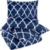 imageUtopia Bedding Duvet Cover Queen Size  1 Duvet Cover with 2 Pillow Shams 3 Pieces Comforter Cover with Zipper Closure  Ultra Soft Brushed Microfiber 90 X 90 Inches Queen Quatrefoil AquaQuatrefoil Navy