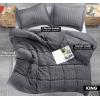 imageUtopia Bedding Duvet Cover Queen Size  1 Duvet Cover with 2 Pillow Shams 3 Pieces Comforter Cover with Zipper Closure  Ultra Soft Brushed Microfiber 90 X 90 Inches Queen Quatrefoil AquaSeer Sucker Grey