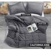 imageUtopia Bedding Duvet Cover Queen Size  1 Duvet Cover with 2 Pillow Shams 3 Pieces Comforter Cover with Zipper Closure  Ultra Soft Brushed Microfiber 90 X 90 Inches Queen Quatrefoil AquaSeer Sucker Grey