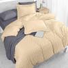 imageUtopia Bedding Duvet Cover Queen Size  1 Duvet Cover with 2 Pillow Shams 3 Pieces Comforter Cover with Zipper Closure  Ultra Soft Brushed Microfiber 90 X 90 Inches Queen Quatrefoil AquaSeer Sucker Beige