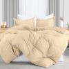 imageUtopia Bedding Duvet Cover Queen Size  1 Duvet Cover with 2 Pillow Shams 3 Pieces Comforter Cover with Zipper Closure  Ultra Soft Brushed Microfiber 90 X 90 Inches Queen Quatrefoil AquaSeer Sucker Beige