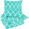 imageUtopia Bedding Duvet Cover Queen Size  1 Duvet Cover with 2 Pillow Shams 3 Pieces Comforter Cover with Zipper Closure  Ultra Soft Brushed Microfiber 90 X 90 Inches Queen Quatrefoil AquaQuarterfoil Aqua