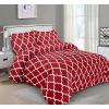 imageUtopia Bedding Duvet Cover Queen Size  1 Duvet Cover with 2 Pillow Shams 3 Pieces Comforter Cover with Zipper Closure  Ultra Soft Brushed Microfiber 90 X 90 Inches Queen Quatrefoil AquaQuarterfoil Burgundy