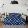 imageUtopia Bedding Duvet Cover Queen Size  1 Duvet Cover with 2 Pillow Shams 3 Pieces Comforter Cover with Zipper Closure  Ultra Soft Brushed Microfiber 90 X 90 Inches Queen Quatrefoil AquaQuatrefoil Navy