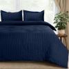 imageUtopia Bedding Duvet Cover Queen Size  1 Duvet Cover with 2 Pillow Shams 3 Pieces Comforter Cover with Zipper Closure  Ultra Soft Brushed Microfiber 90 X 90 Inches Queen Quatrefoil AquaSeer Sucker Navy