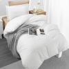 imageUtopia Bedding Duvet Cover Queen Size  1 Duvet Cover with 2 Pillow Shams 3 Pieces Comforter Cover with Zipper Closure  Ultra Soft Brushed Microfiber 90 X 90 Inches Queen Quatrefoil AquaSeer Sucker White