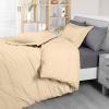 imageUtopia Bedding Duvet Cover Queen Size  1 Duvet Cover with 2 Pillow Shams 3 Pieces Comforter Cover with Zipper Closure  Ultra Soft Brushed Microfiber 90 X 90 Inches Queen Quatrefoil AquaSeer Sucker Beige