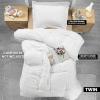 imageUtopia Bedding Duvet Cover Queen Size  1 Duvet Cover with 2 Pillow Shams 3 Pieces Comforter Cover with Zipper Closure  Ultra Soft Brushed Microfiber 90 X 90 Inches Queen Quatrefoil AquaSeer Sucker White