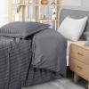 imageUtopia Bedding Duvet Cover Queen Size  1 Duvet Cover with 2 Pillow Shams 3 Pieces Comforter Cover with Zipper Closure  Ultra Soft Brushed Microfiber 90 X 90 Inches Queen Quatrefoil AquaSeer Sucker Grey