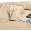 imageUtopia Bedding Duvet Cover Queen Size  1 Duvet Cover with 2 Pillow Shams 3 Pieces Comforter Cover with Zipper Closure  Ultra Soft Brushed Microfiber 90 X 90 Inches Queen Quatrefoil AquaSeer Sucker Beige