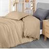 imageUtopia Bedding Duvet Cover Queen Size  1 Duvet Cover with 2 Pillow Shams 3 Pieces Comforter Cover with Zipper Closure  Ultra Soft Brushed Microfiber 90 X 90 Inches Queen Quatrefoil AquaSeer Sucker Beige