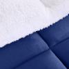 imageUtopia Bedding Micromink Sherpa Fleece King Comforter Set with 2 Pillow Shams Plush and Warm Bedding Comforter Sets Down Alternative Comforter Ultra Soft Cozy Comforter Set King Navy Pack of 2