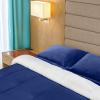 imageUtopia Bedding Micromink Sherpa Fleece King Comforter Set with 2 Pillow Shams Plush and Warm Bedding Comforter Sets Down Alternative Comforter Ultra Soft Cozy Comforter Set King Navy Pack of 2