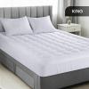 imageUtopia Bedding Queen Mattress Pad Quilted Fitted Premium Mattress Protector Deep Pocket Cover Stretches up to 16 Inches Fluffy Pillow Topper 60x80 Inches WhiteWhite