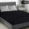imageUtopia Bedding Queen Mattress Pad Quilted Fitted Premium Mattress Protector Deep Pocket Cover Stretches up to 16 Inches Fluffy Pillow Topper 60x80 Inches WhiteBlack