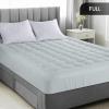 imageUtopia Bedding Queen Mattress Pad Quilted Fitted Premium Mattress Protector Deep Pocket Cover Stretches up to 16 Inches Fluffy Pillow Topper 60x80 Inches WhiteLight Grey