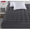 imageUtopia Bedding Queen Mattress Pad Quilted Fitted Premium Mattress Protector Deep Pocket Cover Stretches up to 16 Inches Fluffy Pillow Topper 60x80 Inches WhiteGrey
