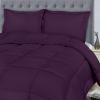 imageUtopia Bedding Queen Size Comforter Set with 2 Pillow Shams Bedding Comforter Sets Down Alternative White Comforters Soft and Comfortable Machine Washable Pack of 4Plum