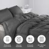 imageUtopia Bedding Queen Size Comforter Set with 2 Pillow Shams Bedding Comforter Sets Down Alternative White Comforters Soft and Comfortable Machine Washable Pack of 4Grey