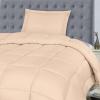 imageUtopia Bedding Queen Size Comforter Set with 2 Pillow Shams Bedding Comforter Sets Down Alternative White Comforters Soft and Comfortable Machine Washable Pack of 4Beige