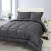 imageUtopia Bedding Queen Size Comforter Set with 2 Pillow Shams Bedding Comforter Sets Down Alternative White Comforters Soft and Comfortable Machine Washable Pack of 4Grey