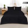 imageUtopia Bedding Queen Size Comforter Set with 2 Pillow Shams Bedding Comforter Sets Down Alternative White Comforters Soft and Comfortable Machine Washable Pack of 4Black