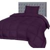imageUtopia Bedding Queen Size Comforter Set with 2 Pillow Shams Bedding Comforter Sets Down Alternative White Comforters Soft and Comfortable Machine Washable Pack of 4Plum