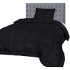imageUtopia Bedding Queen Size Comforter Set with 2 Pillow Shams Bedding Comforter Sets Down Alternative White Comforters Soft and Comfortable Machine Washable Pack of 4Black