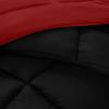 imageUtopia Bedding Queen Size Comforter Set with 2 Pillow Shams Bedding Comforter Sets Down Alternative White Comforters Soft and Comfortable Machine Washable Pack of 4BlackRed