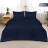 imageUtopia Bedding Queen Size Comforter Set with 2 Pillow Shams Bedding Comforter Sets Down Alternative White Comforters Soft and Comfortable Machine Washable Pack of 4Navy