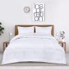 imageUtopia Bedding Queen Size Comforter Set with 2 Pillow Shams Bedding Comforter Sets Down Alternative White Comforters Soft and Comfortable Machine Washable Pack of 4White