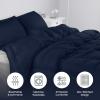 imageUtopia Bedding Queen Size Comforter Set with 2 Pillow Shams Bedding Comforter Sets Down Alternative White Comforters Soft and Comfortable Machine Washable Pack of 4Navy