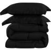 imageUtopia Bedding Queen Size Comforter Set with 2 Pillow Shams Bedding Comforter Sets Down Alternative White Comforters Soft and Comfortable Machine Washable Pack of 4GreyBlack