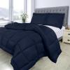 imageUtopia Bedding Queen Size Comforter Set with 2 Pillow Shams Bedding Comforter Sets Down Alternative White Comforters Soft and Comfortable Machine Washable Pack of 4Navy