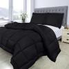 imageUtopia Bedding Queen Size Comforter Set with 2 Pillow Shams Bedding Comforter Sets Down Alternative White Comforters Soft and Comfortable Machine Washable Pack of 4Black