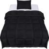 imageUtopia Bedding Queen Size Comforter Set with 2 Pillow Shams Bedding Comforter Sets Down Alternative White Comforters Soft and Comfortable Machine Washable Pack of 4Black