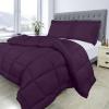 imageUtopia Bedding Queen Size Comforter Set with 2 Pillow Shams Bedding Comforter Sets Down Alternative White Comforters Soft and Comfortable Machine Washable Pack of 4Plum