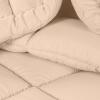 imageUtopia Bedding Queen Size Comforter Set with 2 Pillow Shams Bedding Comforter Sets Down Alternative White Comforters Soft and Comfortable Machine Washable Pack of 4Beige