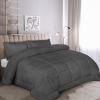 imageUtopia Bedding Queen Size Comforter Set with 2 Pillow Shams Bedding Comforter Sets Down Alternative White Comforters Soft and Comfortable Machine Washable Pack of 4Grey