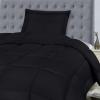 imageUtopia Bedding Queen Size Comforter Set with 2 Pillow Shams Bedding Comforter Sets Down Alternative White Comforters Soft and Comfortable Machine Washable Pack of 4Black