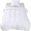 imageUtopia Bedding Queen Size Comforter Set with 2 Pillow Shams Bedding Comforter Sets Down Alternative White Comforters Soft and Comfortable Machine Washable Pack of 4White