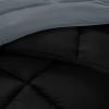 imageUtopia Bedding Queen Size Comforter Set with 2 Pillow Shams Bedding Comforter Sets Down Alternative White Comforters Soft and Comfortable Machine Washable Pack of 4GreyBlack