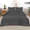 imageUtopia Bedding Queen Size Comforter Set with 2 Pillow Shams Bedding Comforter Sets Down Alternative White Comforters Soft and Comfortable Machine Washable Pack of 4Grey